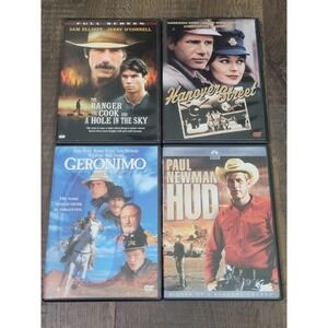 DVD Movie Lot: The Ranger, Hanover‎ Street, Geronimo, Hud - Western Drama